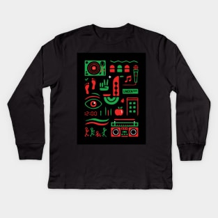 Line art Poster Kids Long Sleeve T-Shirt